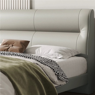 Modern Soft-Touch Upholstered Bed WEIIO - Serene Bedroom Haven
