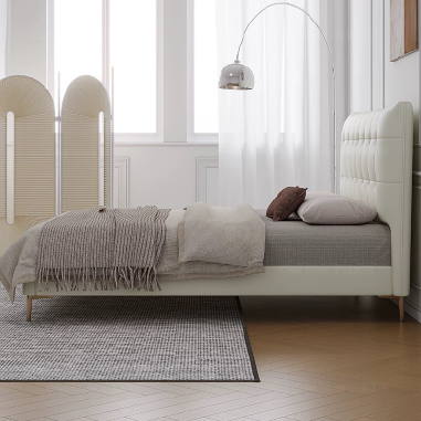 Luxury Tufted Upholstered Bed AEEKO - Elegant Bedroom Focal Point