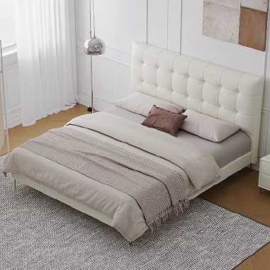 Luxury Tufted Upholstered Bed AEEKO - Elegant Bedroom Focal Point