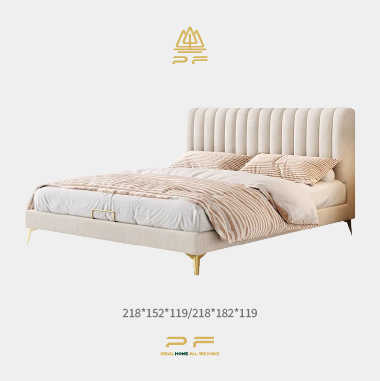 Minimalist Channel Bed LOAWE - Bedroom Elegance Focal Point