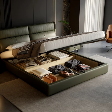 Minimalist Split Panel Bed REOKI - Bedroom Sophistication Focal Point