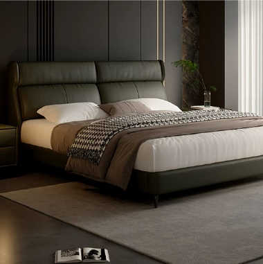 Minimalist Split Panel Bed REOKI - Bedroom Sophistication Focal Point