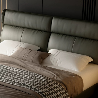 Minimalist Split Panel Bed REOKI - Bedroom Sophistication Focal Point