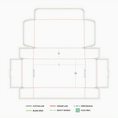 Roll End 3 Flap Lock Corrugated Box