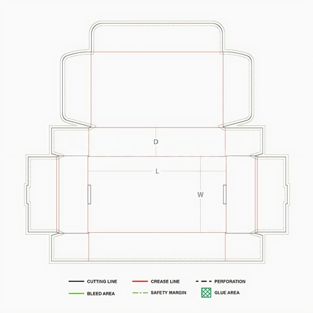 Roll End 3 Flap Lock Corrugated Box