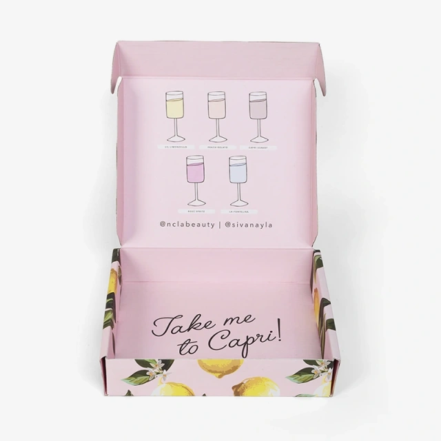 Pink Sweet Beverage Corrugated mailer