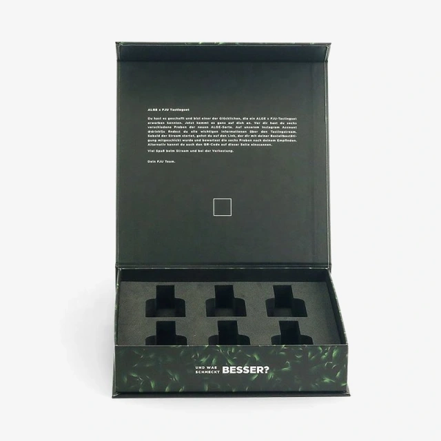 Flip Top Wine Box with Insert