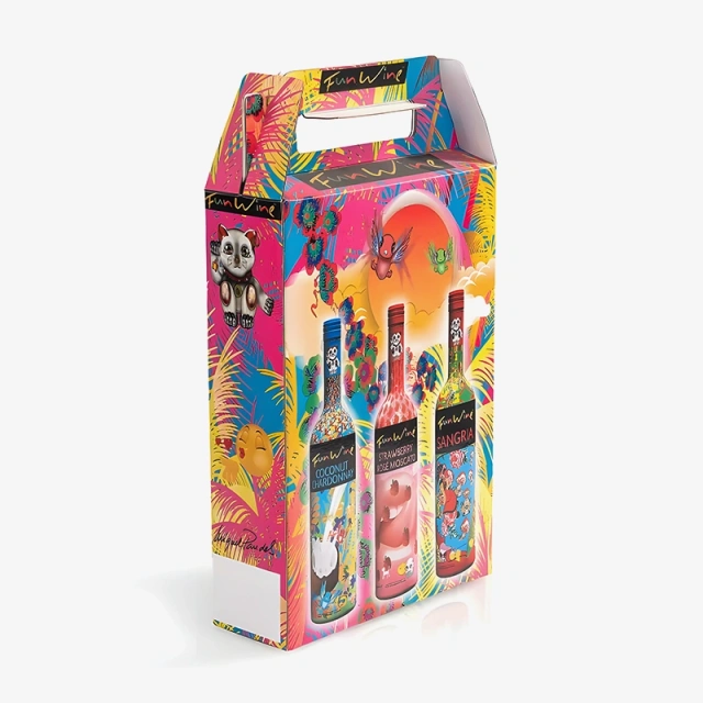 Custom Printed Wine Bottle Carrier