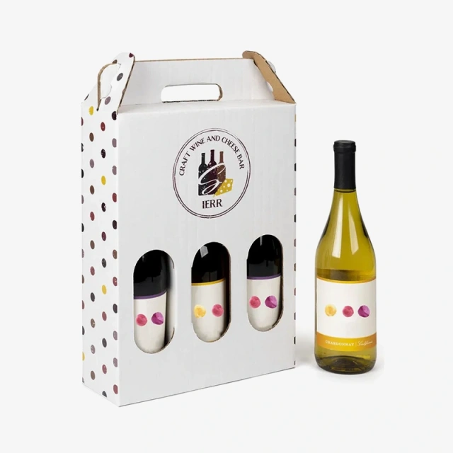Custom Printed Wine Bottle Carrier