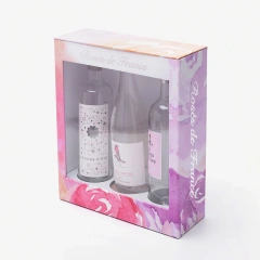 Three Bottles Magnetic Beverages Gift Box