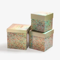 Christmas Flower Chocolate Lid and Base Box