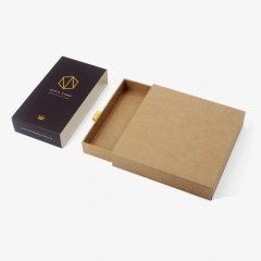 Kraft Drawer Sliding Card Packaging Box with Sleeve
