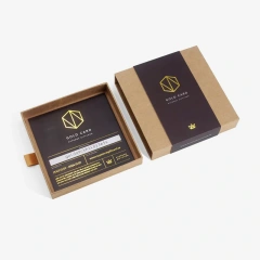 Kraft Drawer Sliding Card Packaging Box with Sleeve