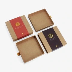 Kraft Drawer Sliding Card Packaging Box with Sleeve