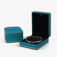 Mini Jewelry Box Leather Ring Rigid Boxes