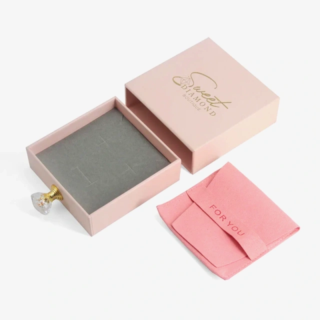 Jewelry Gift Package Box with Bag for Necklace Earring Gift