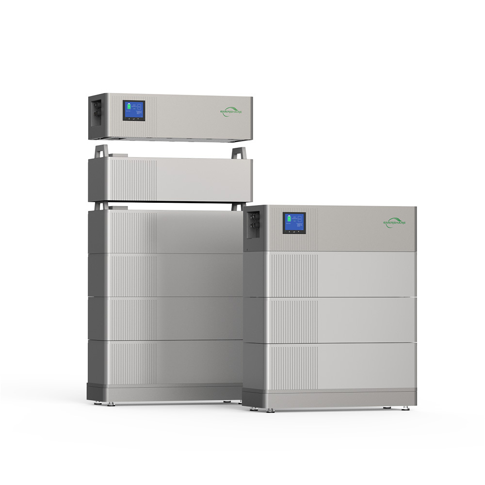 Batería de litio de alto voltaje europea con núcleo EnerShare apilable de 4,8 a 153,6 kWh, certificada y disponible,EnerShare,Sistema de almacenamiento de energía para el hogar con batería de alto voltaje y núcleo Enershare de 4,8 kWh a 25,6 kWh