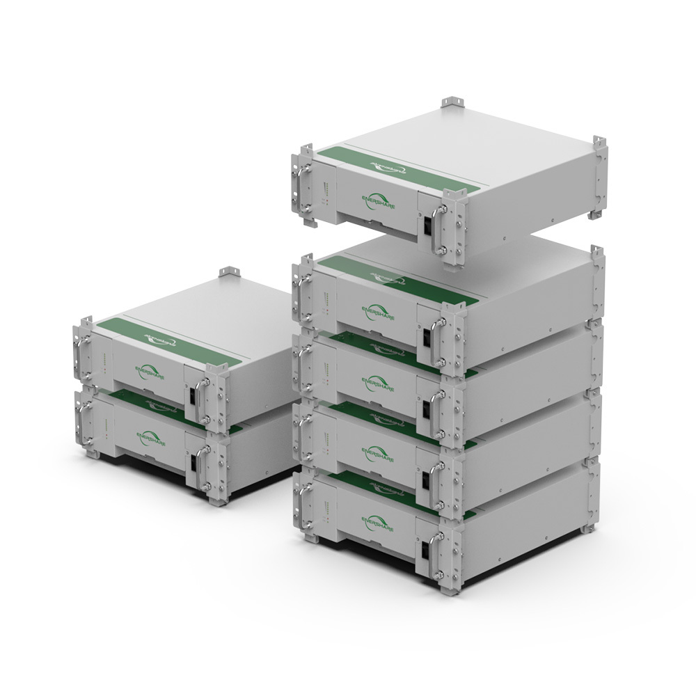 Batería de litio de 51,2 V y 100 Ah con equilibrio de celdas activo para almacenamiento de energía solar en hogares.,EnerShare,Batería de litio de 51,2 V y 100 Ah con balanceo activo de celdas para almacenamiento de energía solar en hogares.