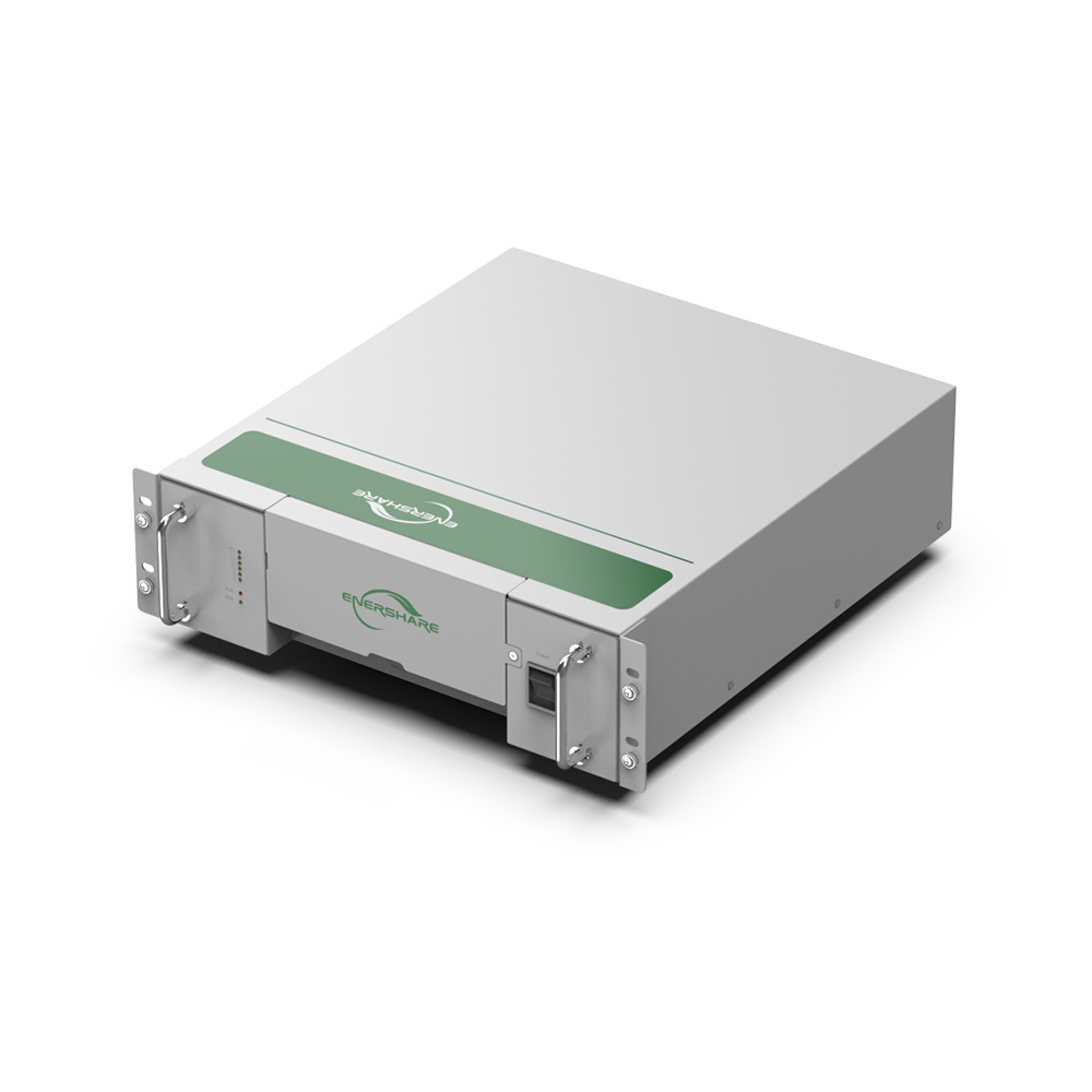 Batería de litio de 51,2 V y 100 Ah con equilibrio de celdas activo para almacenamiento de energía solar en hogares.,EnerShare,Batería de litio de 51,2 V y 100 Ah con balanceo activo de celdas para almacenamiento de energía solar en hogares.