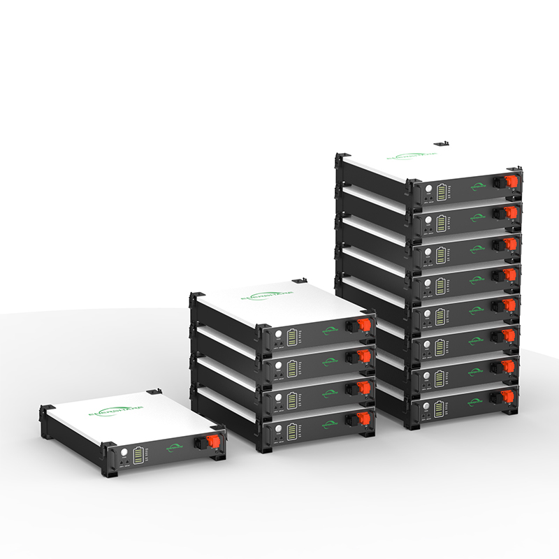 Sistema de almacenamiento de batería solar LifePO4 para montaje en rack residencial, paquete de batería de litio de 2U, 51,2 V y 100 Ah,EnerShare,Sistema de almacenamiento de batería solar LifePO4 para montaje en rack residencial, paquete de batería de litio de 2U, 51,2 V y 100 Ah