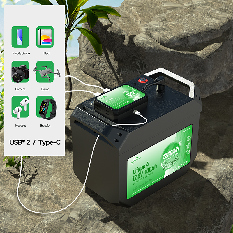 Batería de litio de 12 V, 100 Ah, para carrito de golf o RV, batería de litio lifepo4, compatible con OEM.,EnerShare,Batería de litio de 12 V, 100 Ah, para carrito de golf o RV, batería de litio lifepo4, compatible con OEM.