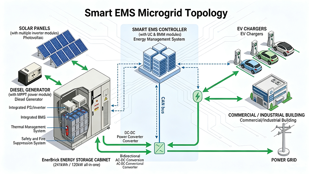 EnerBrick cloud remote monitoring platform dashboard
