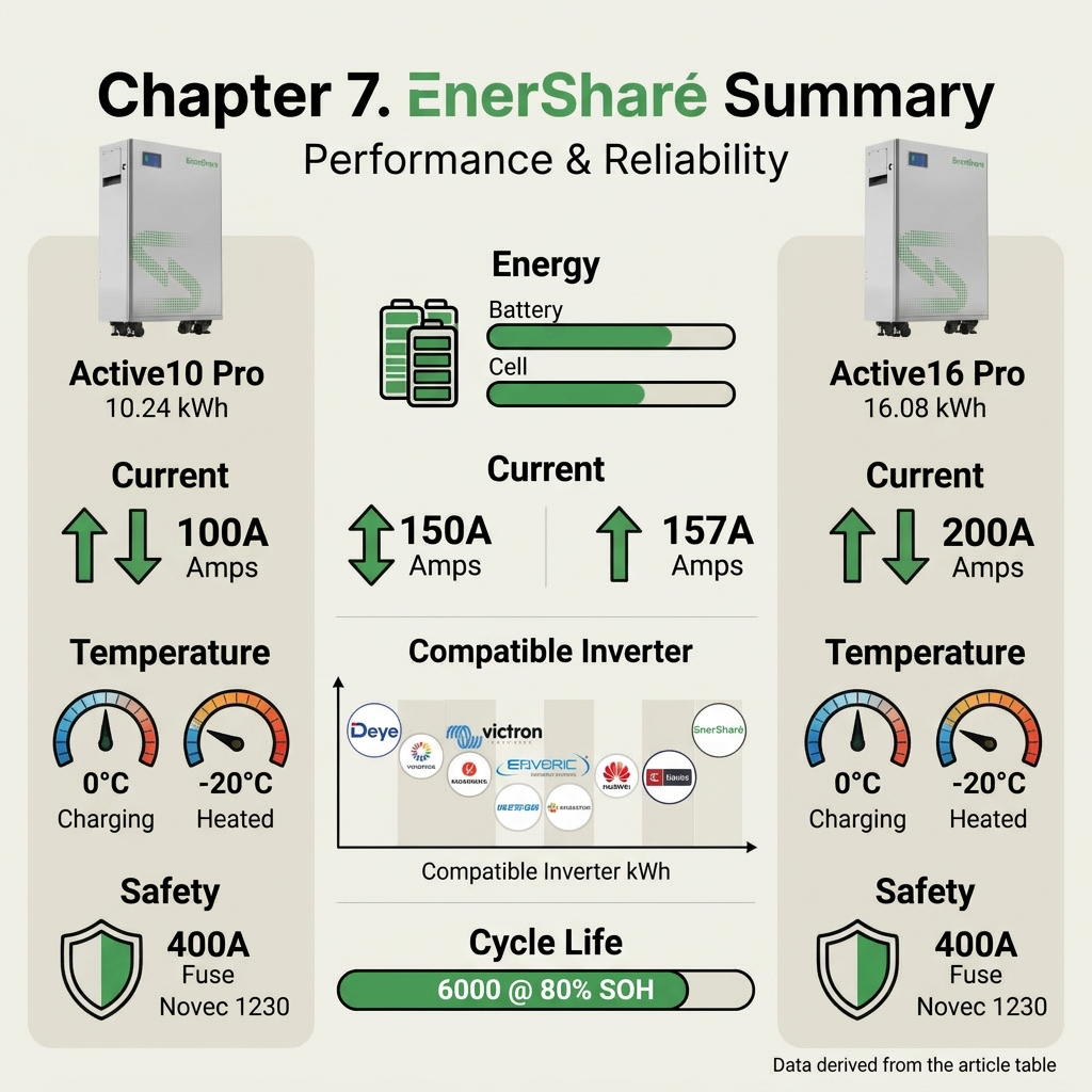Summary infographic of performance and reliability