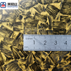 大缎纹碳纤维板 珠光金色