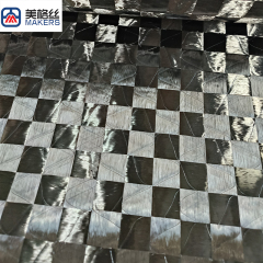 12K东丽纱 平纹展宽碳纤维布 80克 格宽20x20mm 线定型