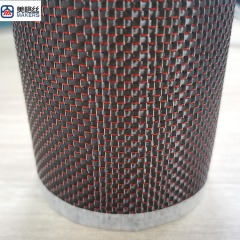 3K240克 红色 金属丝碳纤维布