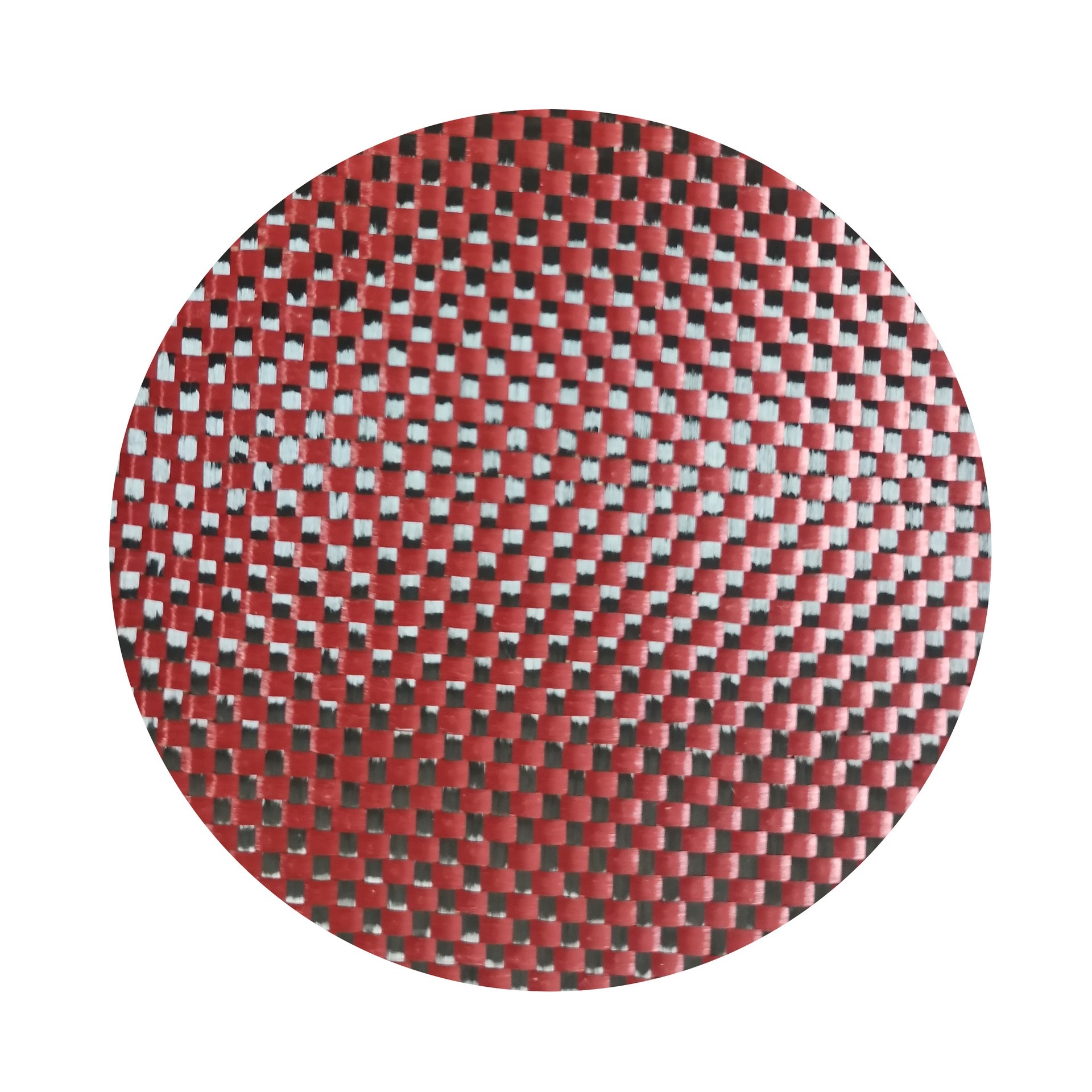 3K 200克 碳纤芳纶混编布 平纹 红黑