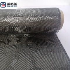 3K 220克 黑色提花迷彩碳纤维布