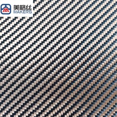 3K 230g 金黑色斜纹纯芳纶布 凯夫拉纹织物 时尚高端 耐磨防火