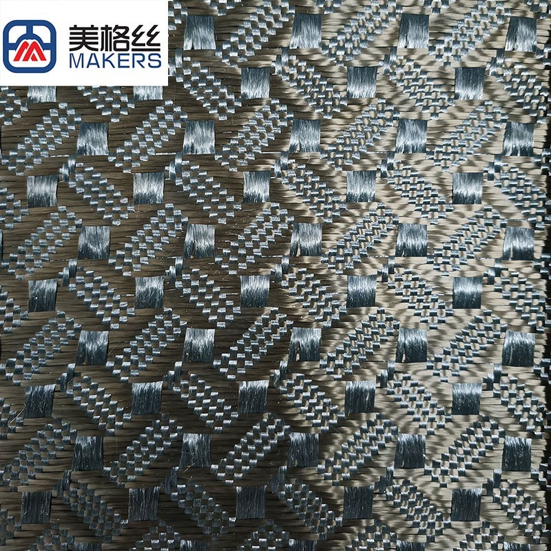 3K 240克 靛蓝色咖啡豆图案碳纤芳纶混编布