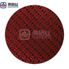 3K 240克红色碎花图案碳纤芳纶混编布