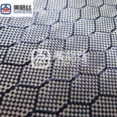 3K 230克 黄黑足球纹提花纯芳纶布