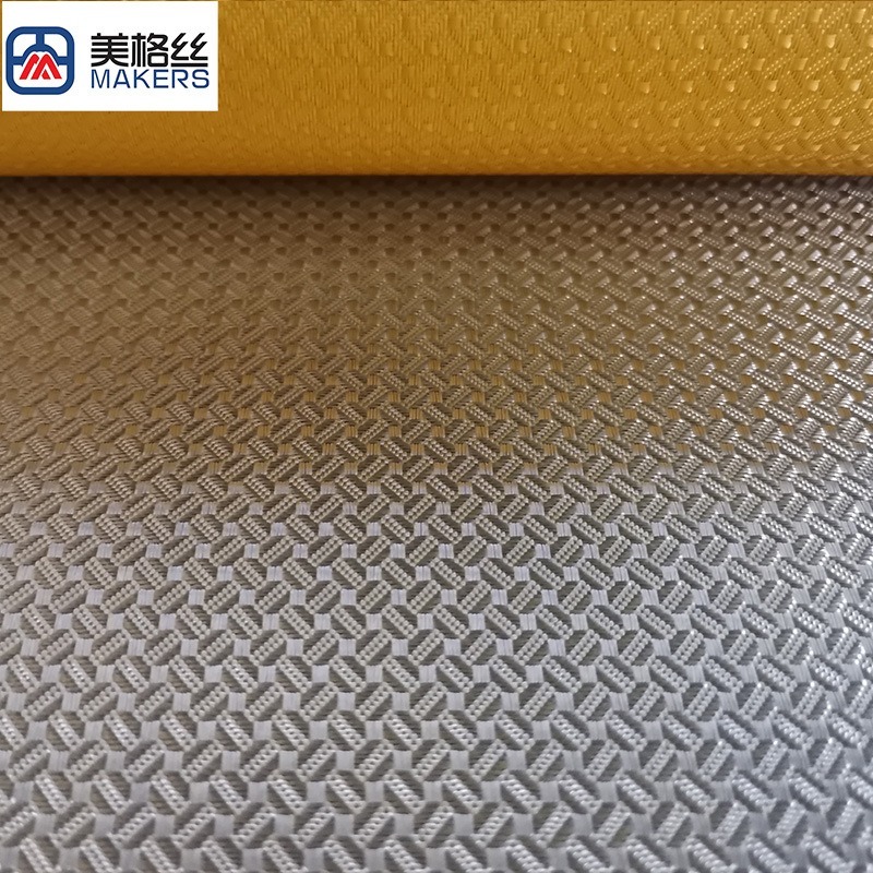 3K300克金色咖啡豆图案电镀玻纤布