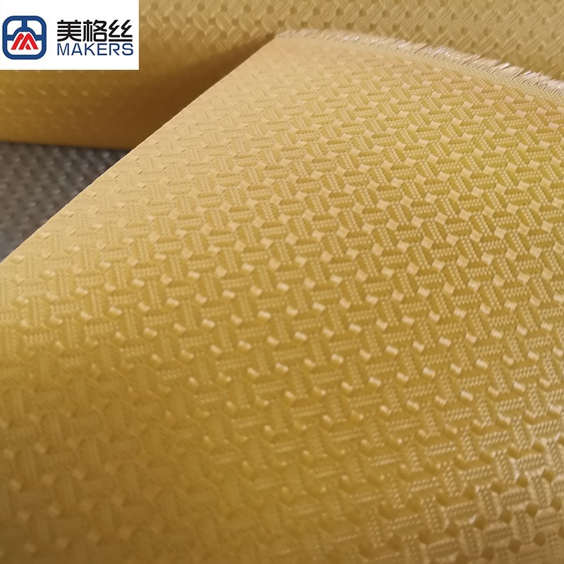 3K300克金色咖啡豆图案电镀玻纤布