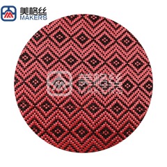 3K 240克红色回字形图案碳纤芳纶混编布