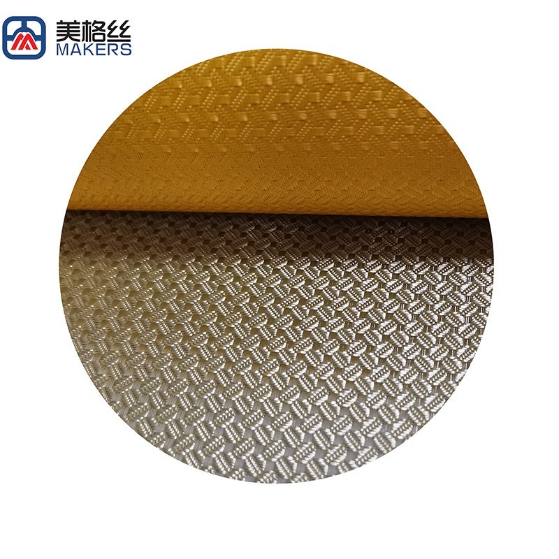 3K300克金色咖啡豆图案电镀玻纤布