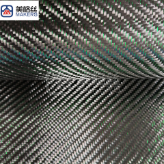 3K 240克斜纹绿色单根丝 金属丝碳纤维布