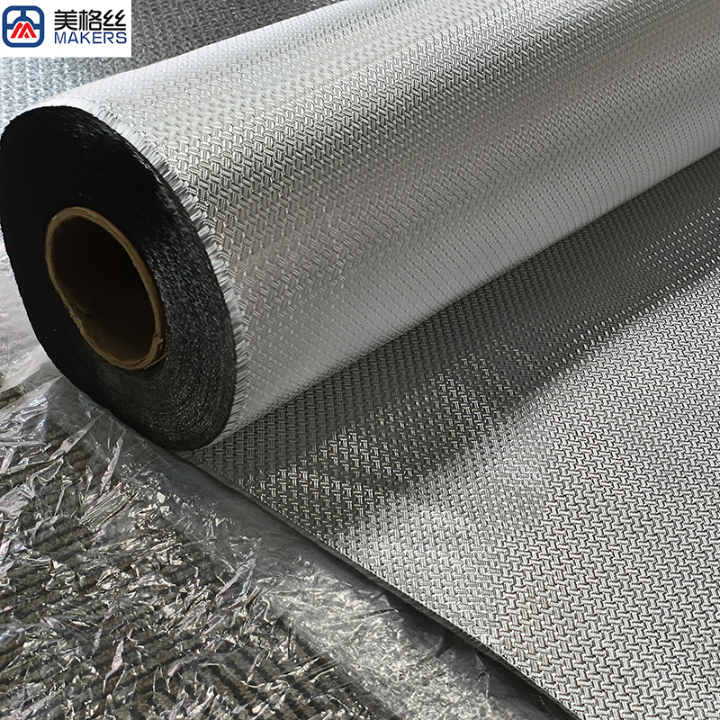 3K 220克 咖啡豆提花 银色电镀玻纤布