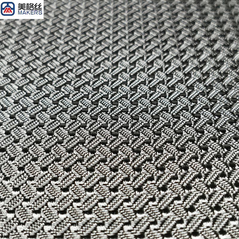 3K 220克 咖啡豆提花 银色电镀玻纤布