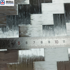 24K 200克 16x16mm电镀碳纤 银色电镀展宽碳纤维布