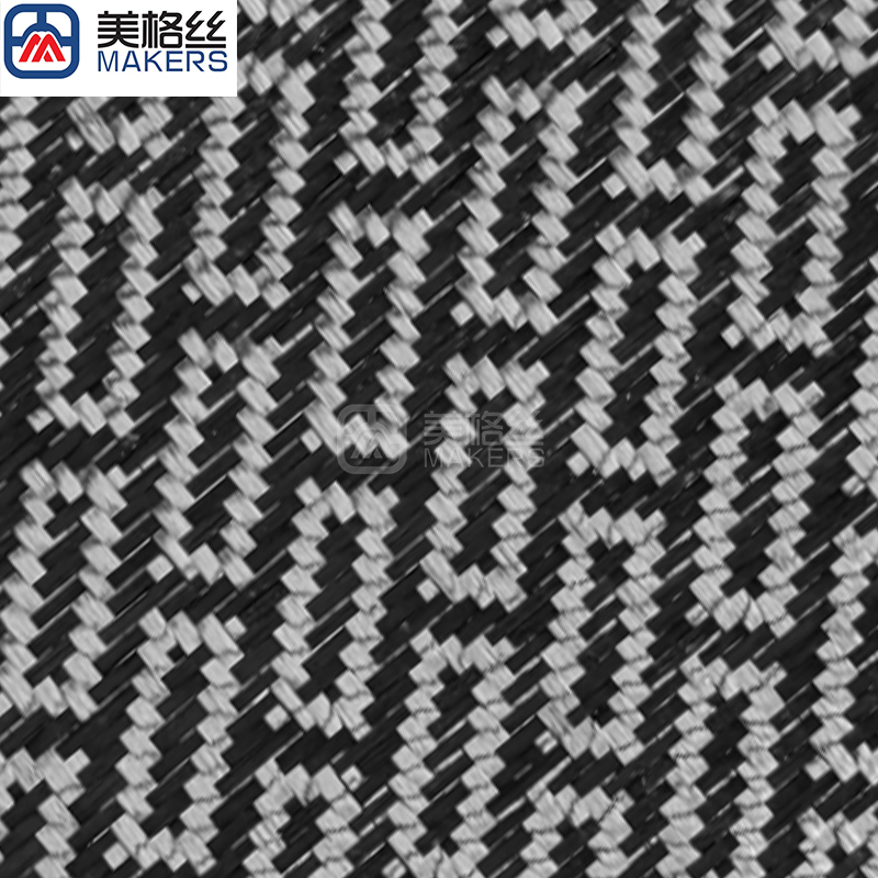 3K240克 黑色砖头纹提花碳纤维布