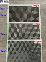 12K 100克 3D立体三轴向展宽碳纤维布 100x60cm