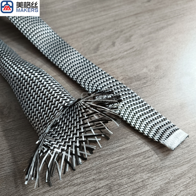 碳纤维/玻纤混合编织套管