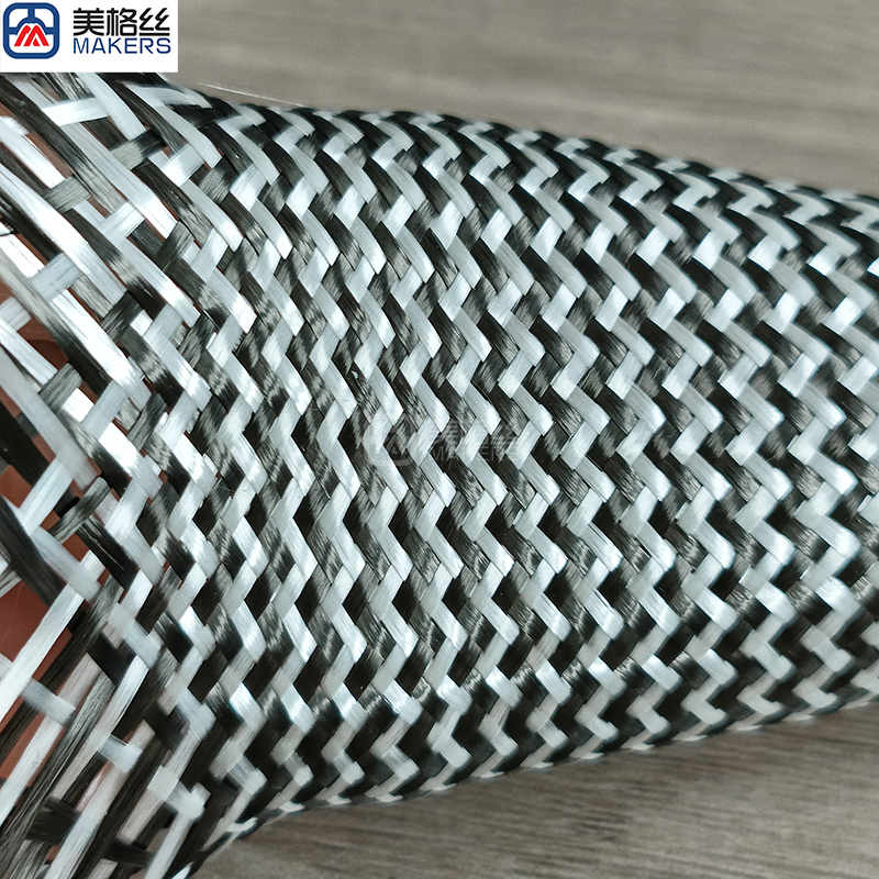 碳纤维/玻纤混合编织套管