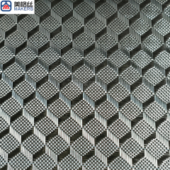 3K 220克 3D立方体 银色 玻璃纤维电镀布