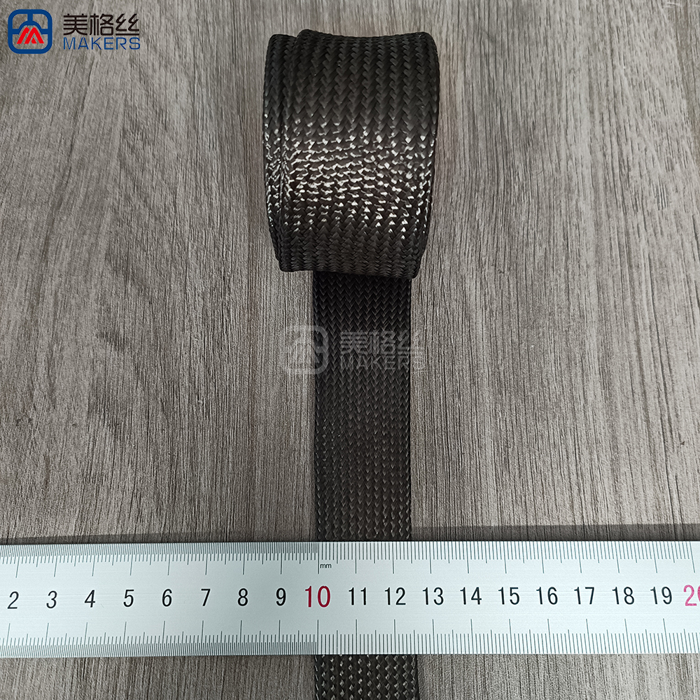平铺直径25mm 3K碳纤维套管 编织保护套筒